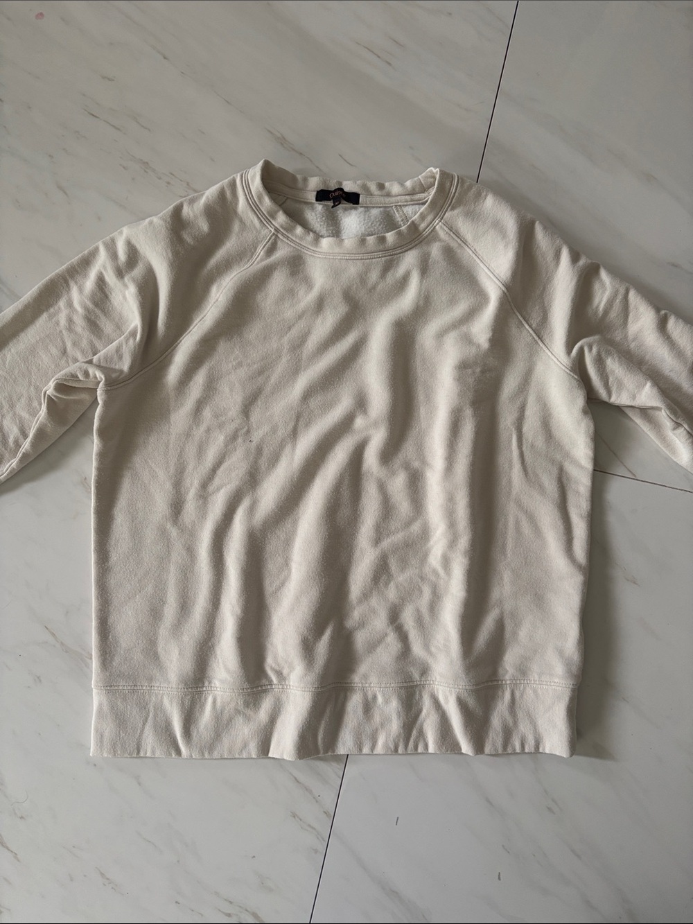 Quince Cream Women's Lightweight Crewneck Sweater